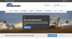 Desktop Screenshot of peaksafetyservices.ca