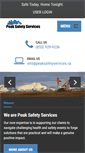Mobile Screenshot of peaksafetyservices.ca